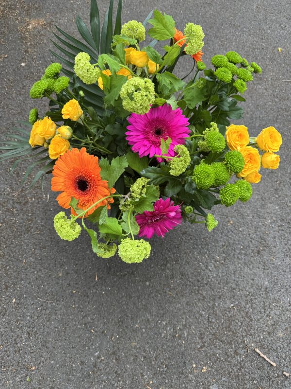 New forest florist - bright tone bouquet in a vase