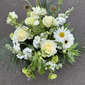 New forest florist - neutral tone bouquet in a vase