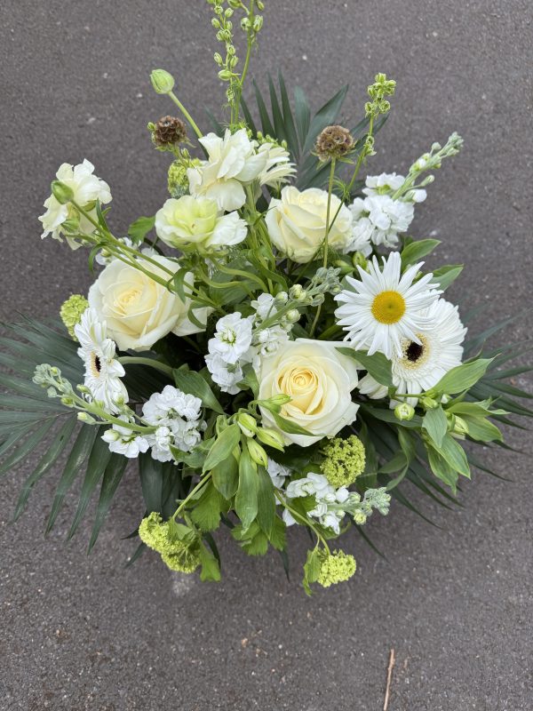 New forest florist - neutral tone bouquet in a vase