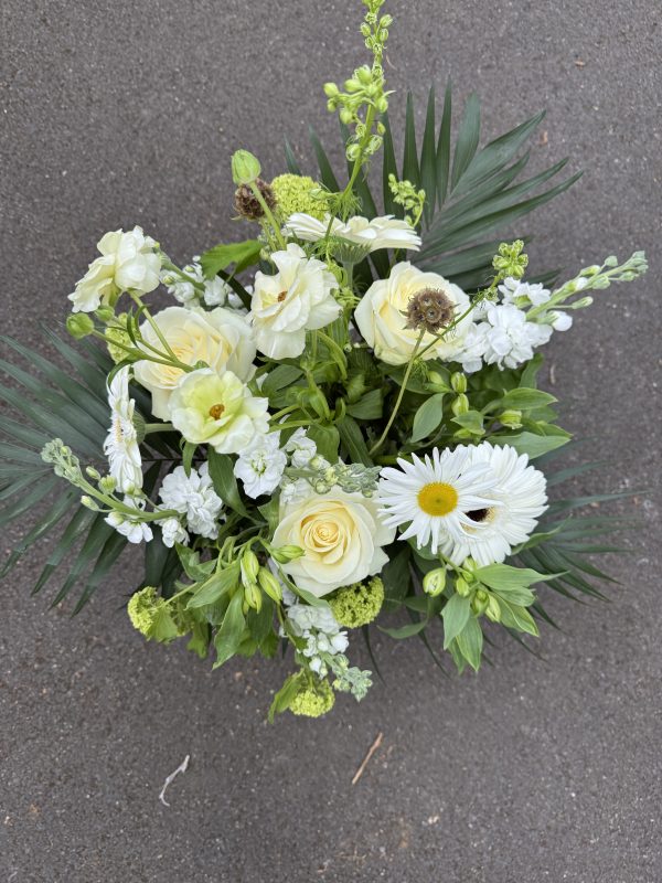 New forest florist - neutral tone bouquet, vase